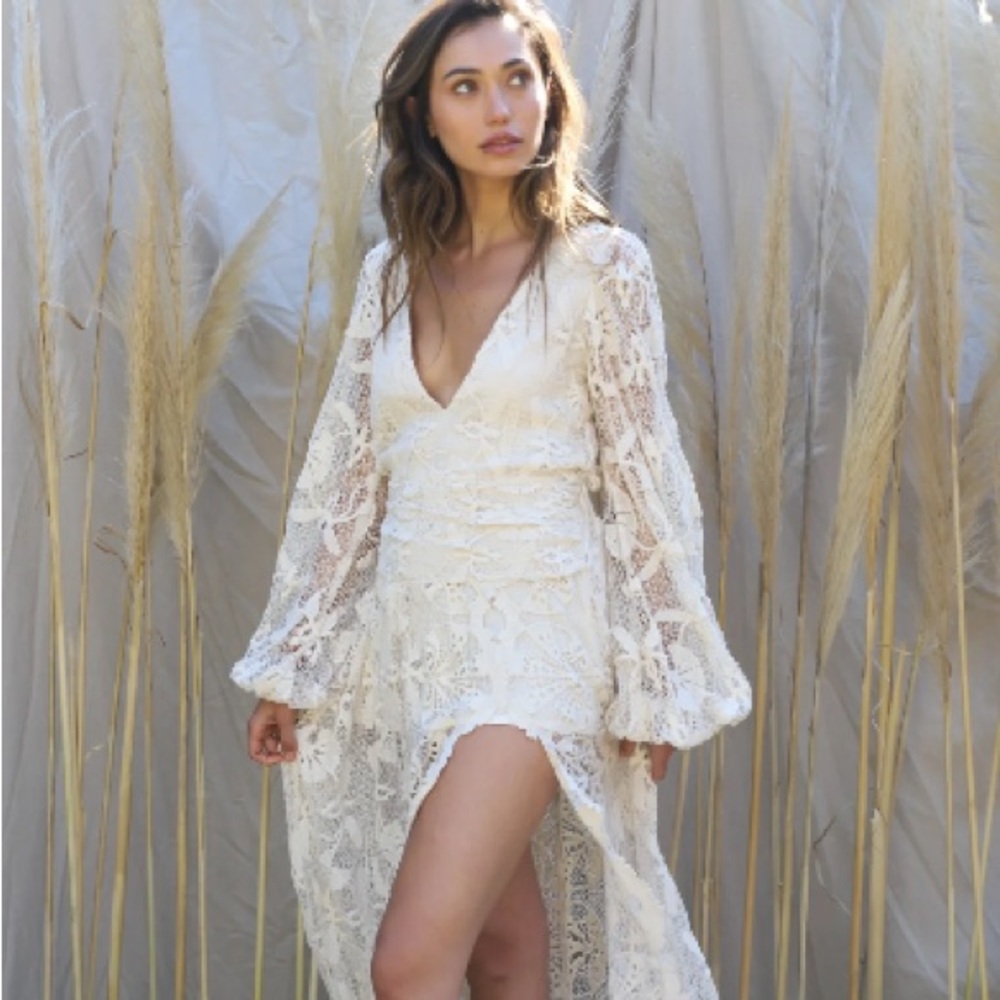 Jen’s Pirate Booty Reflection Lapis Maxi Dress in Natural